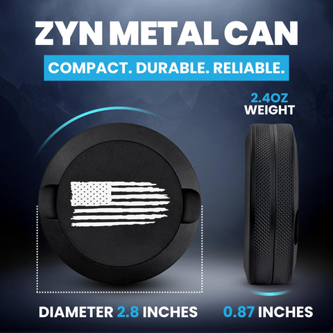TuffTynz Zyn holder with organized compartments keeps fresh and used pouches neatly separated.