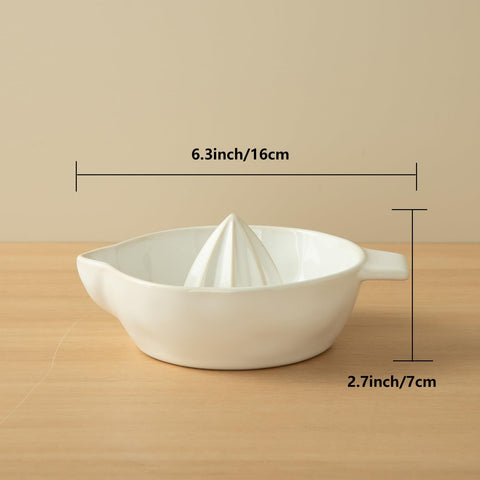 Tuioyoc ceramic lemon juicer is easy to hand wash after use.