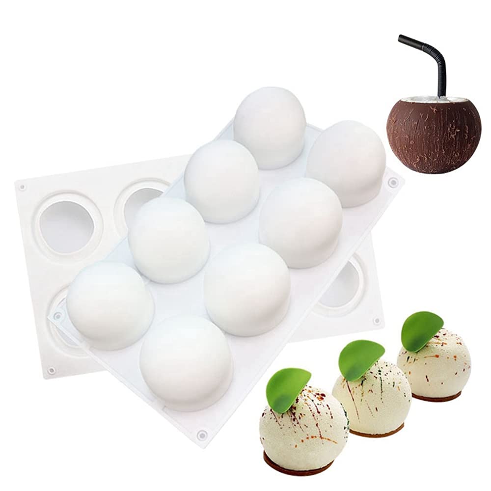 TUKE chocolate sphere mold for perfect round spheres with easy unmolding.