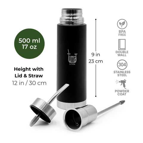 Tuma Listo Automate mate cup integrated with bottle for all-in-one use.
