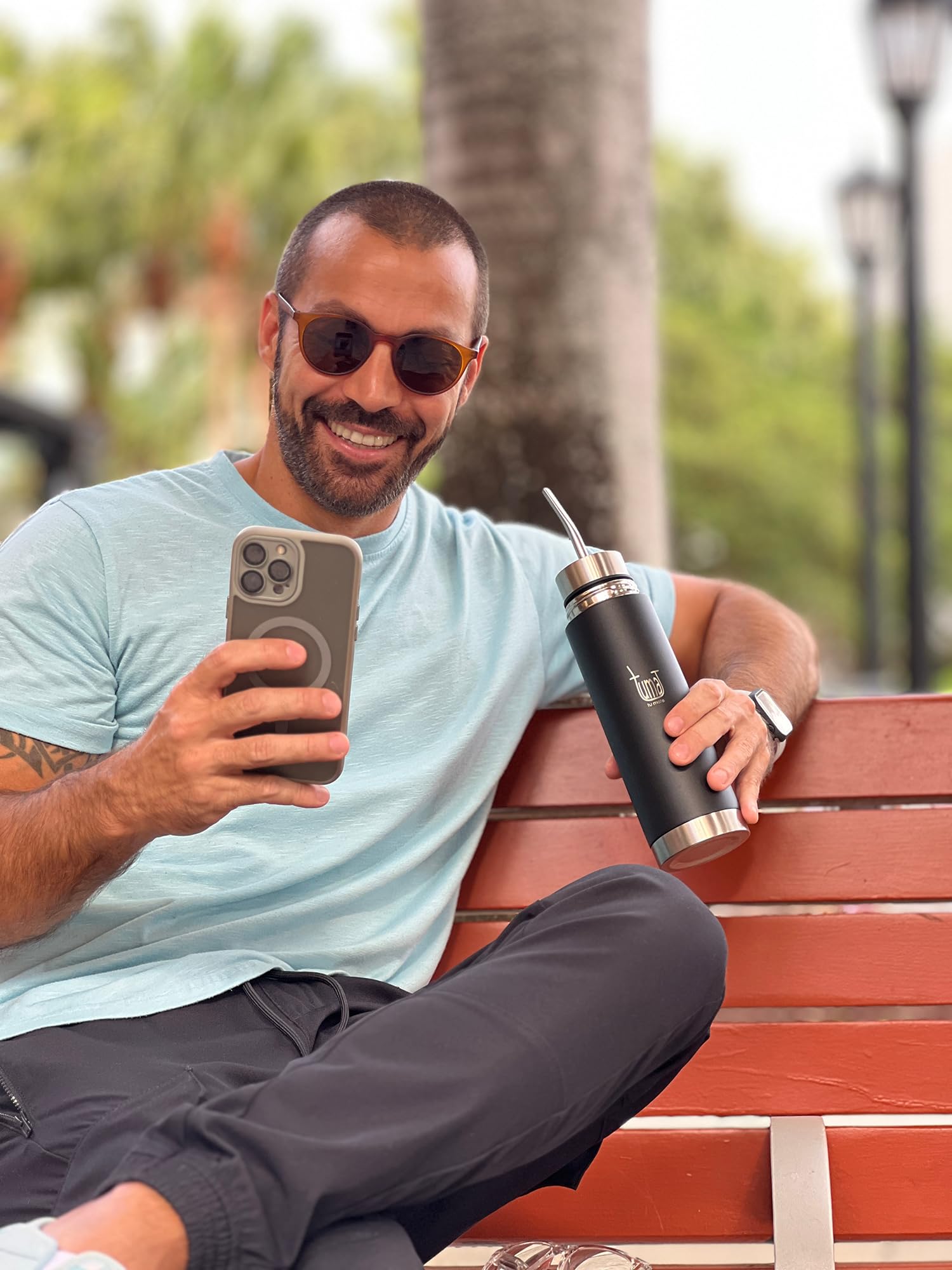 Tuma Listo Automate travel-ready kit fits into your bag.