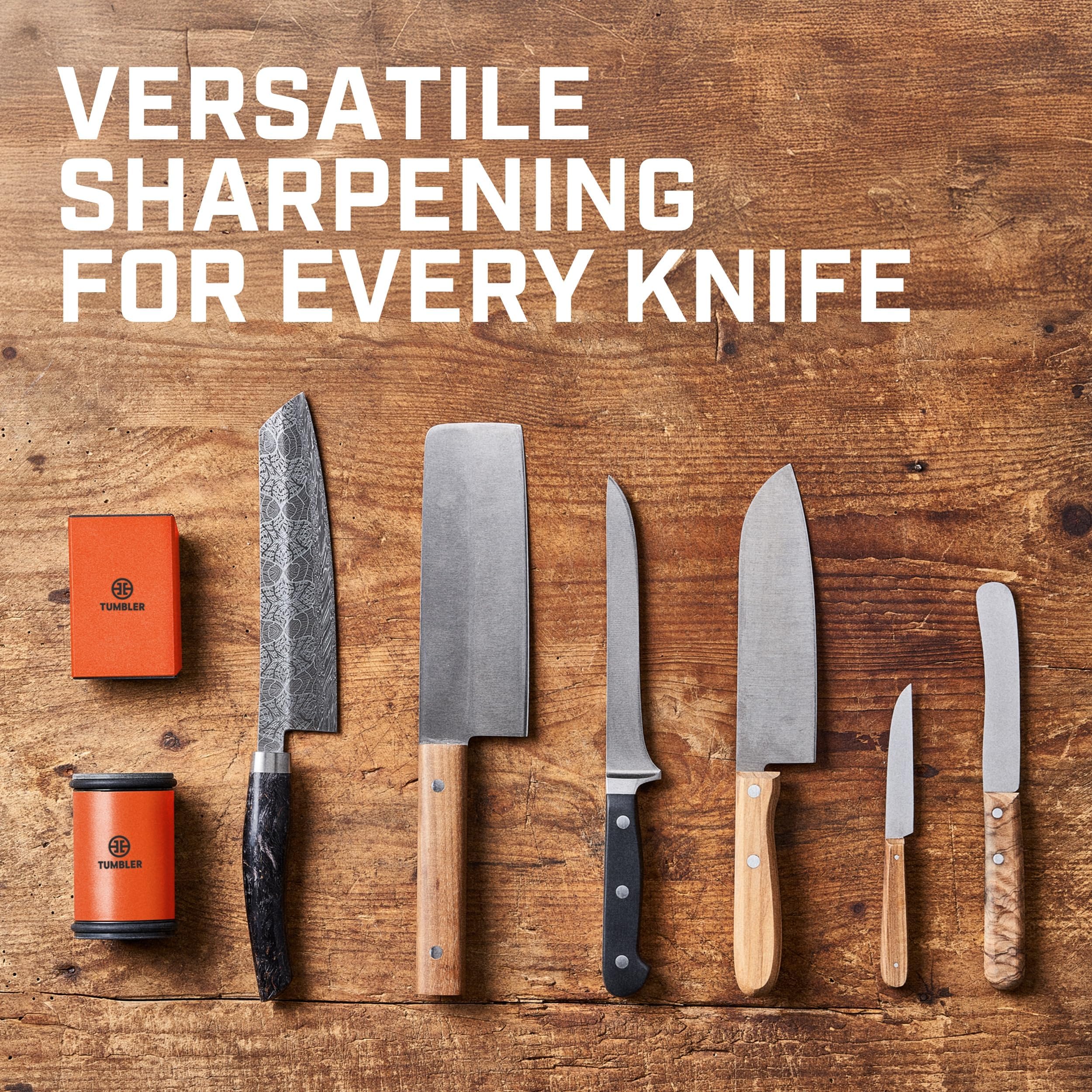 TUMBLER Pro orange V2 adds high visibility on busy countertops.