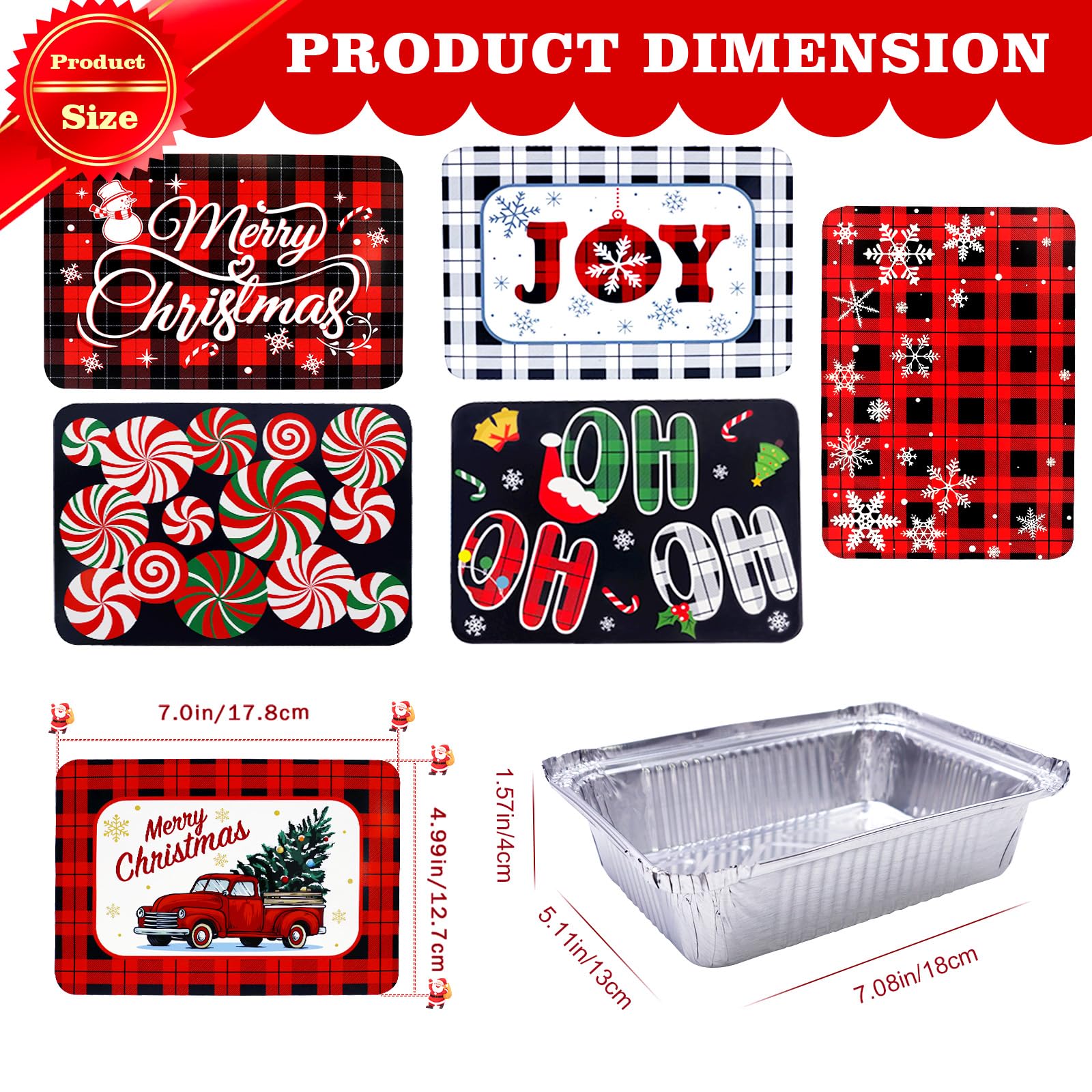 Tunpug Christmas container with bells lid, perfect for sharing treats at parties