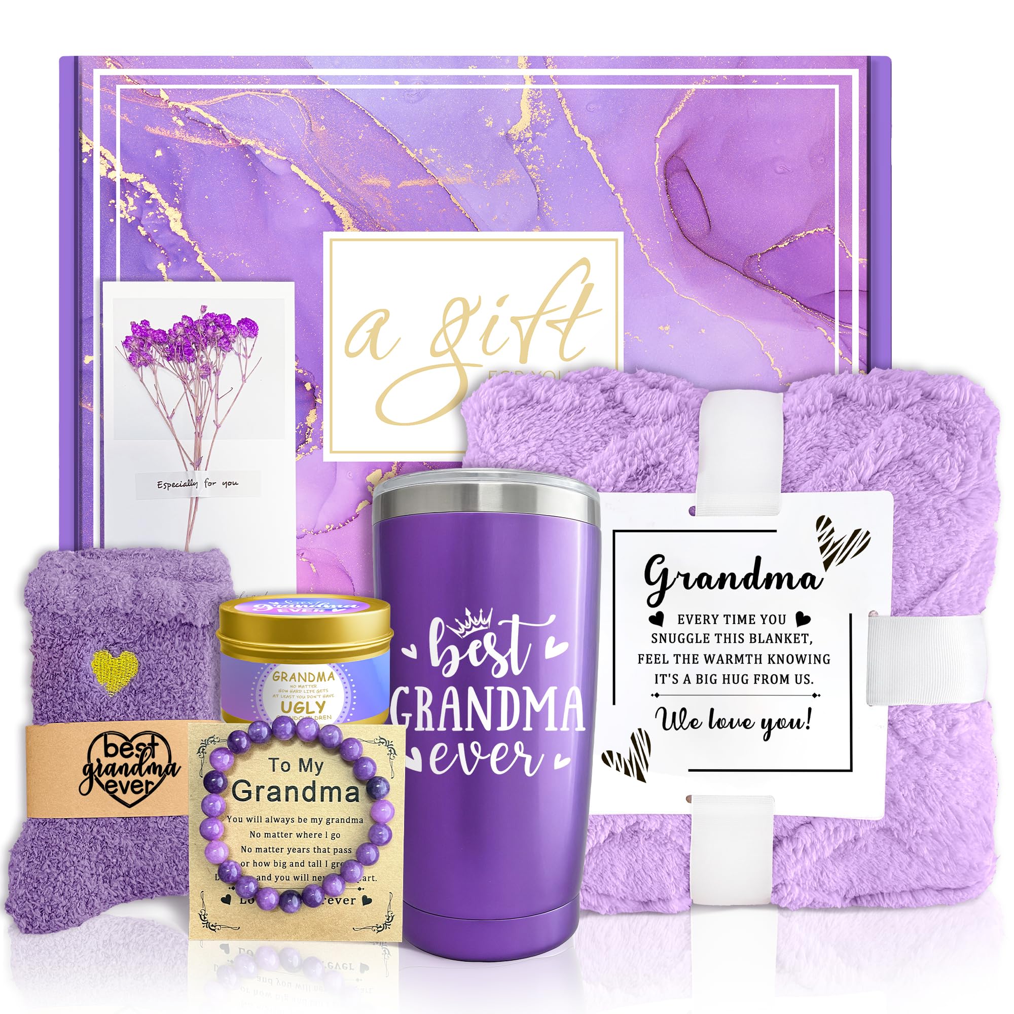 TUNSEZ lavender tumbler: 20 oz, double-wall insulation for warm drinks on the go