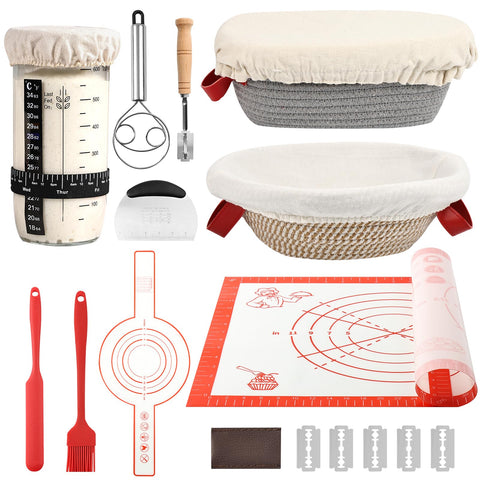 Tunyet round proofing basket shows breathable design for even dough rise.