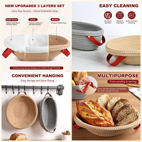 Tunyet silicone baking mat provides nonstick surfaces and simple cleanup.