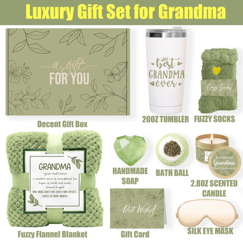 TUNSEZ lavender scented candle helps create a soothing ambiance in the gift set.