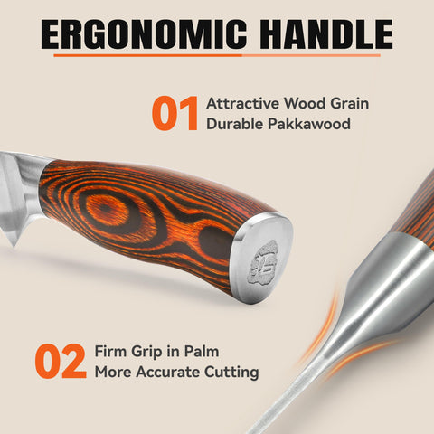 tuo tan and black ergonomic handle elevates kitchen style