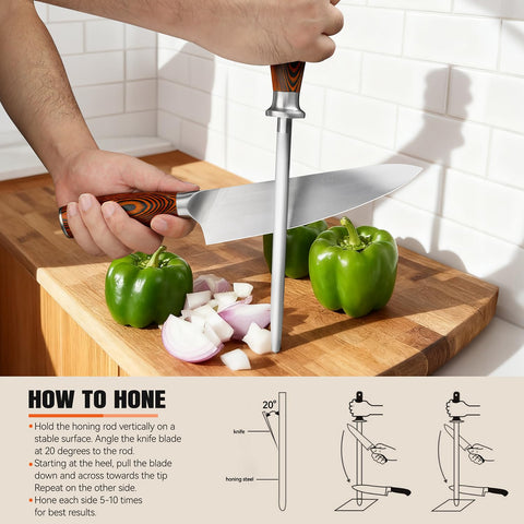 TUO honing rod with luxury case invites gifting and organization.