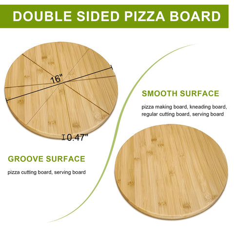 TUOCON round board back smooth panel for kneading and elegant serving presentation