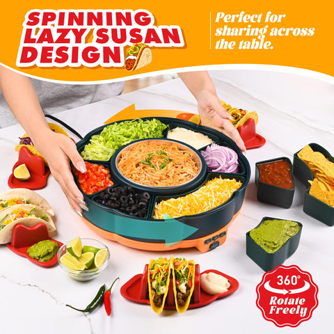 Tupoyi detachable Lazy Susan enables flexible serving layouts.