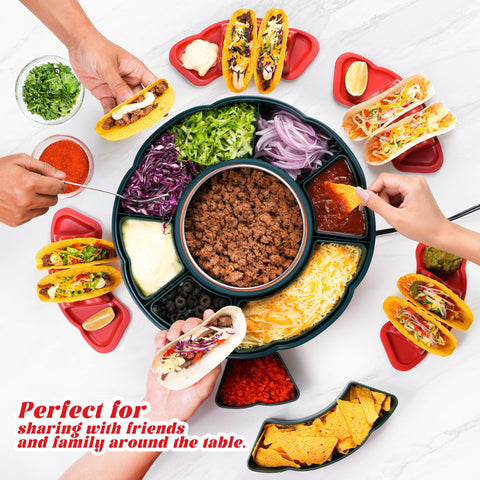 Tupoyi party-serving setup adds a stylish centerpiece for gatherings.