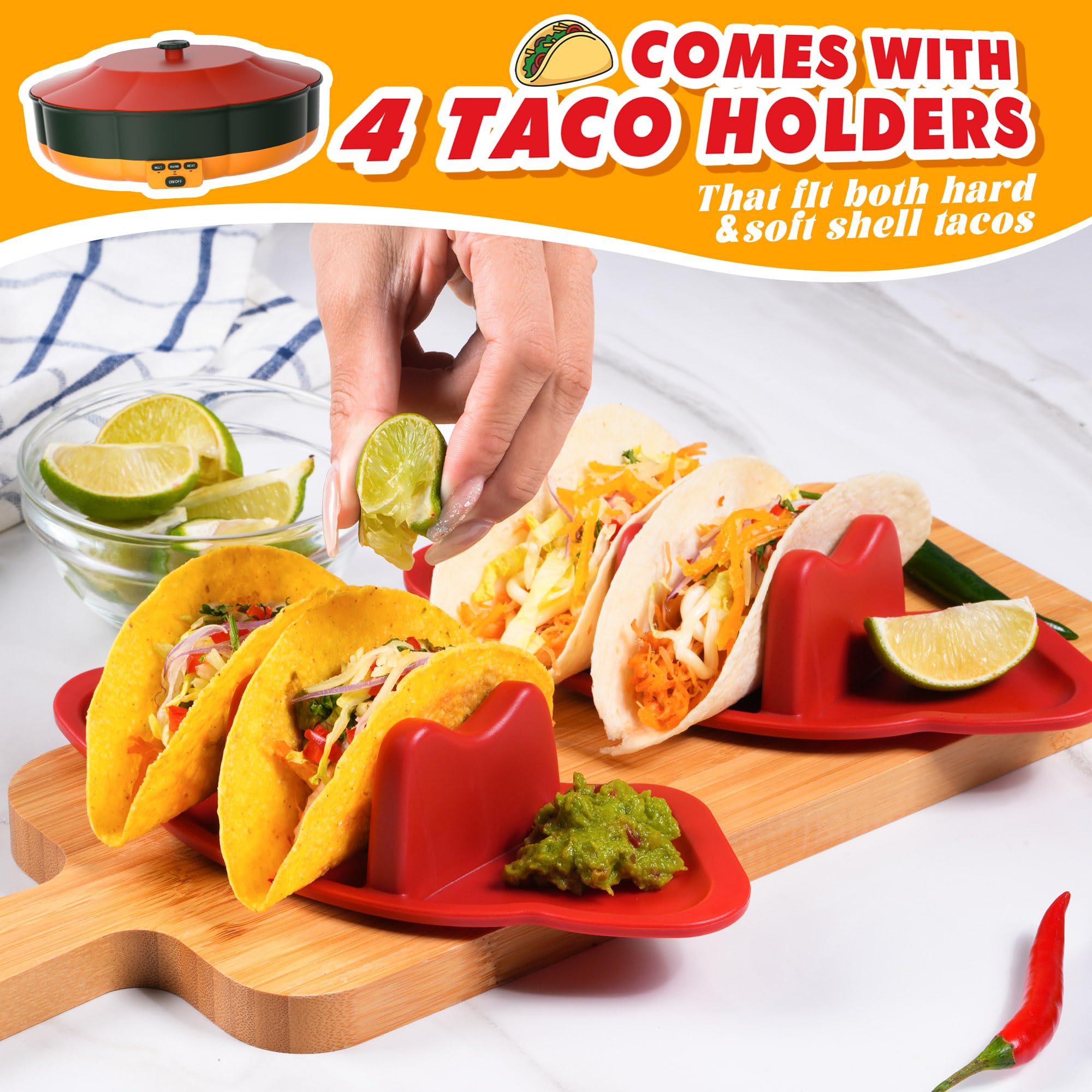Tupoyi six-compartment toppings rail organizes sauces and toppings.