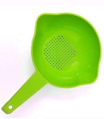 Footed base provides stability when rinsing berries or small foods.