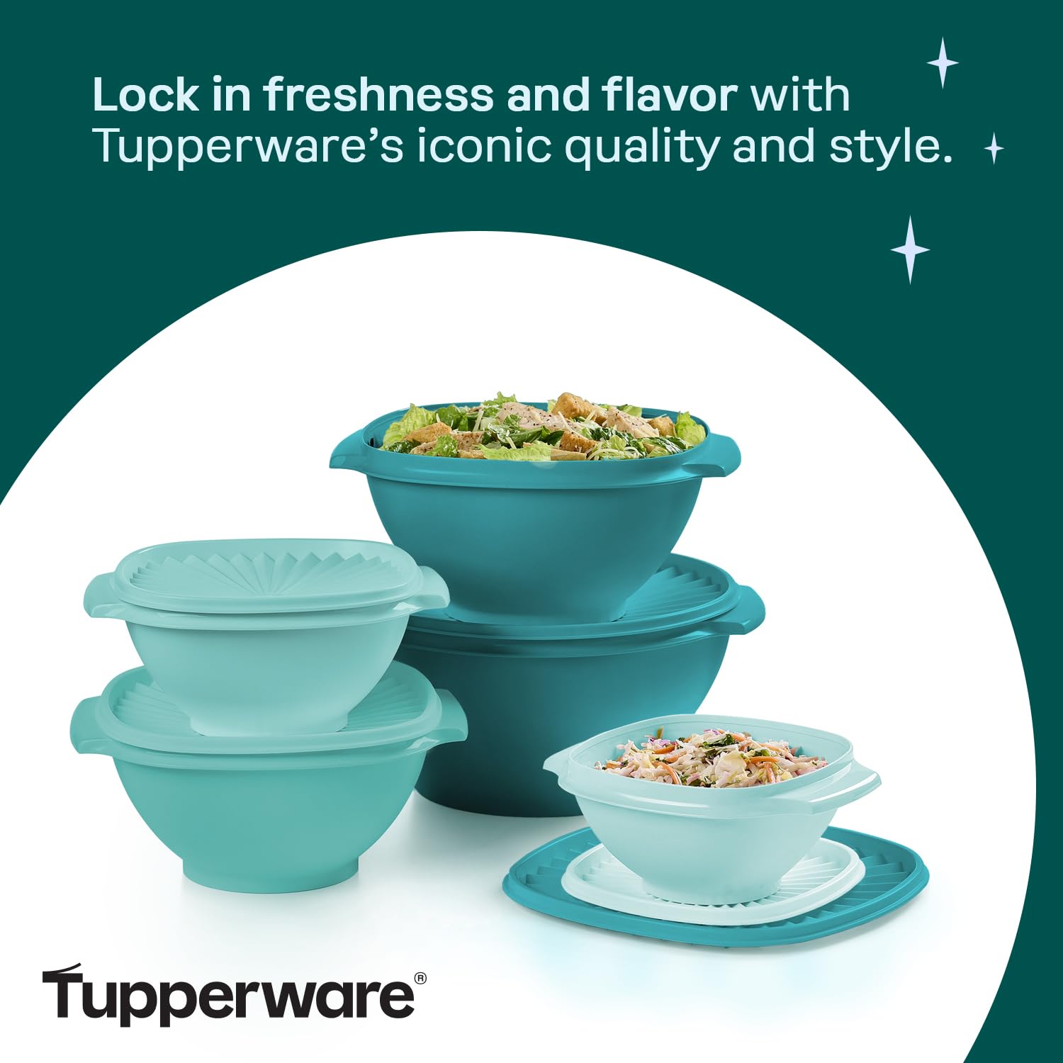 Tupperware Heritage BPA-free symbol indicating safety materials.
