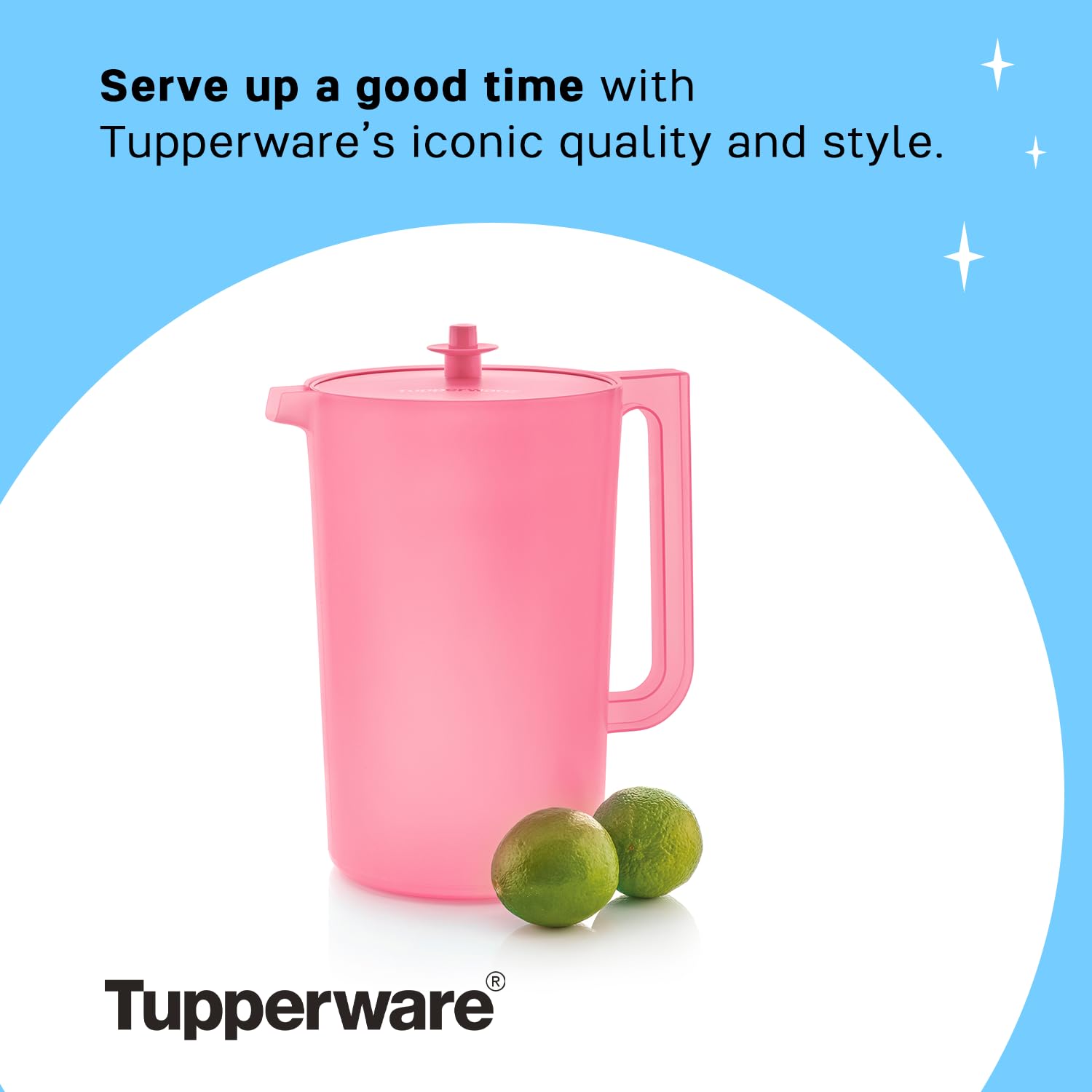 Tupperware Heritage 1 Gallon Pitcher is dishwasher-safe for easy cleanup.