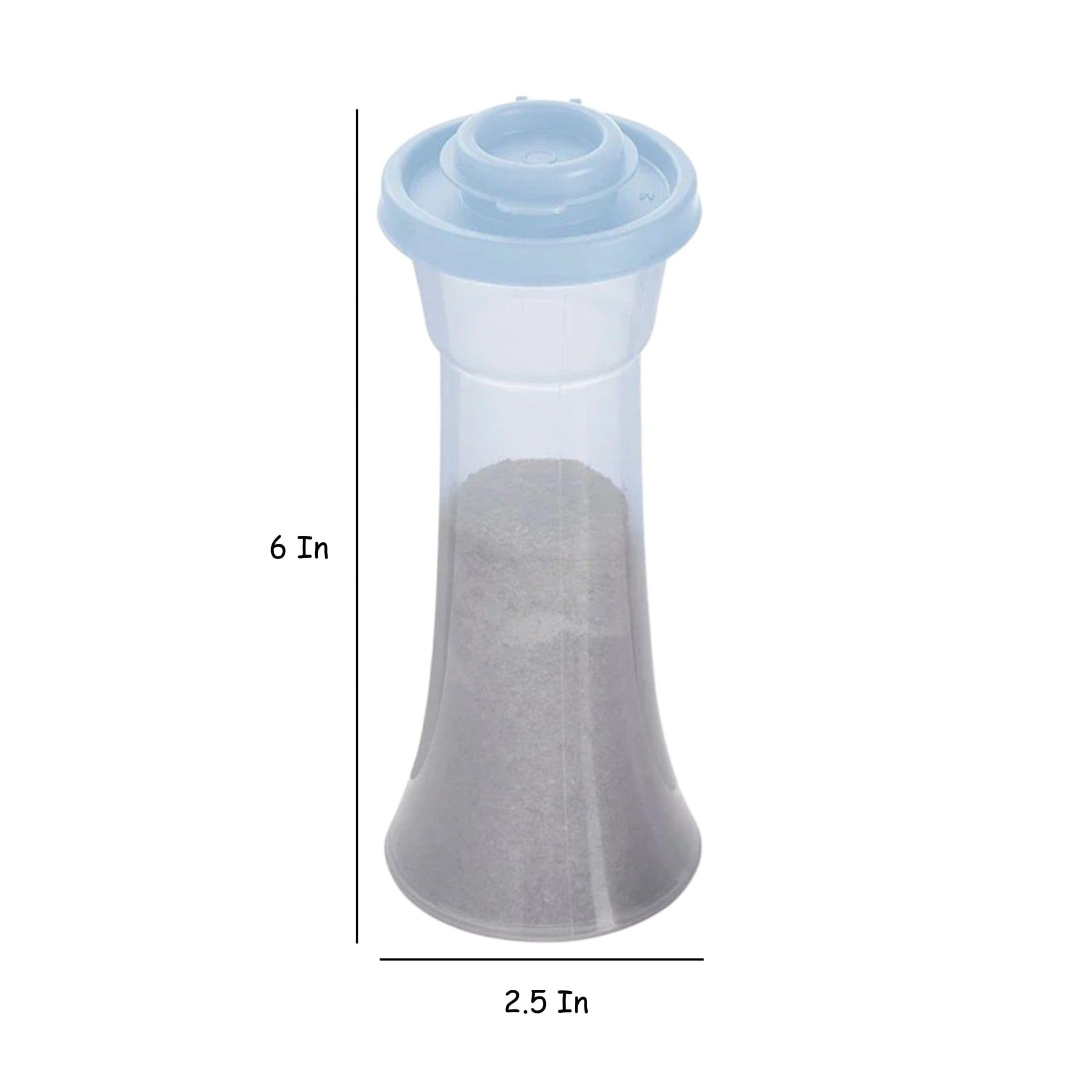 Tupperware shaker with ergonomic grip for comfortable, controlled seasoning.