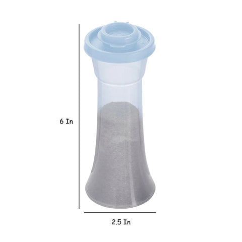 Tupperware shaker with ergonomic grip for comfortable, controlled seasoning.