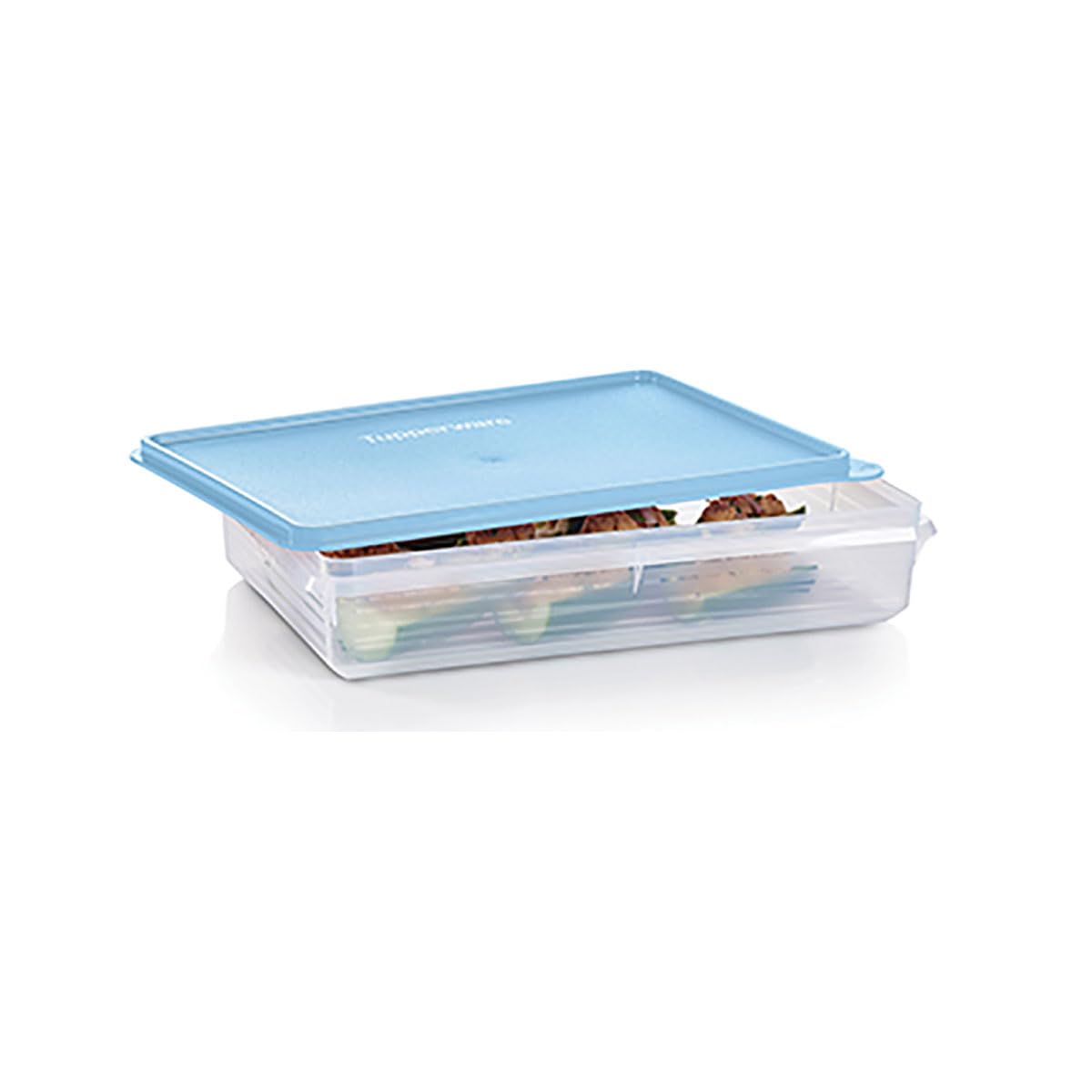 Tupperware Snack-Stor Large Container with airtight seal for keeping snacks fresh.