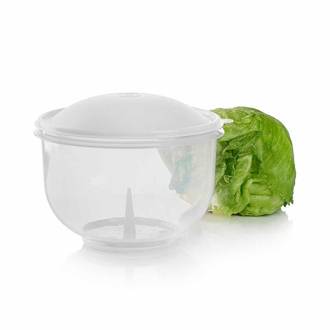 Tupperware Super Crisp It Lettuce Keeper White keeps lettuce fresh and crisp in fridge