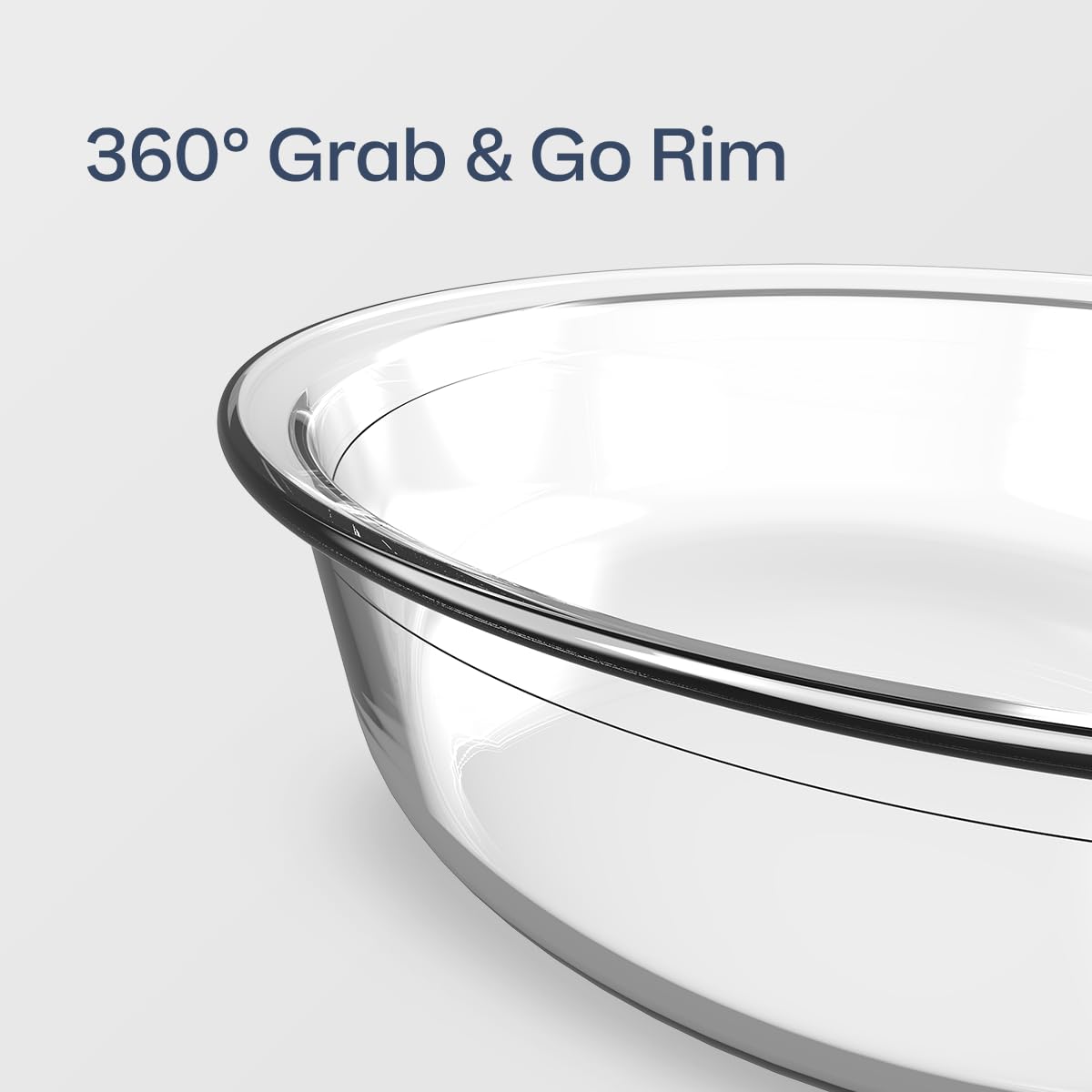 Tupperware Voila glass square baking dish, max-fill lines aid safe portions.