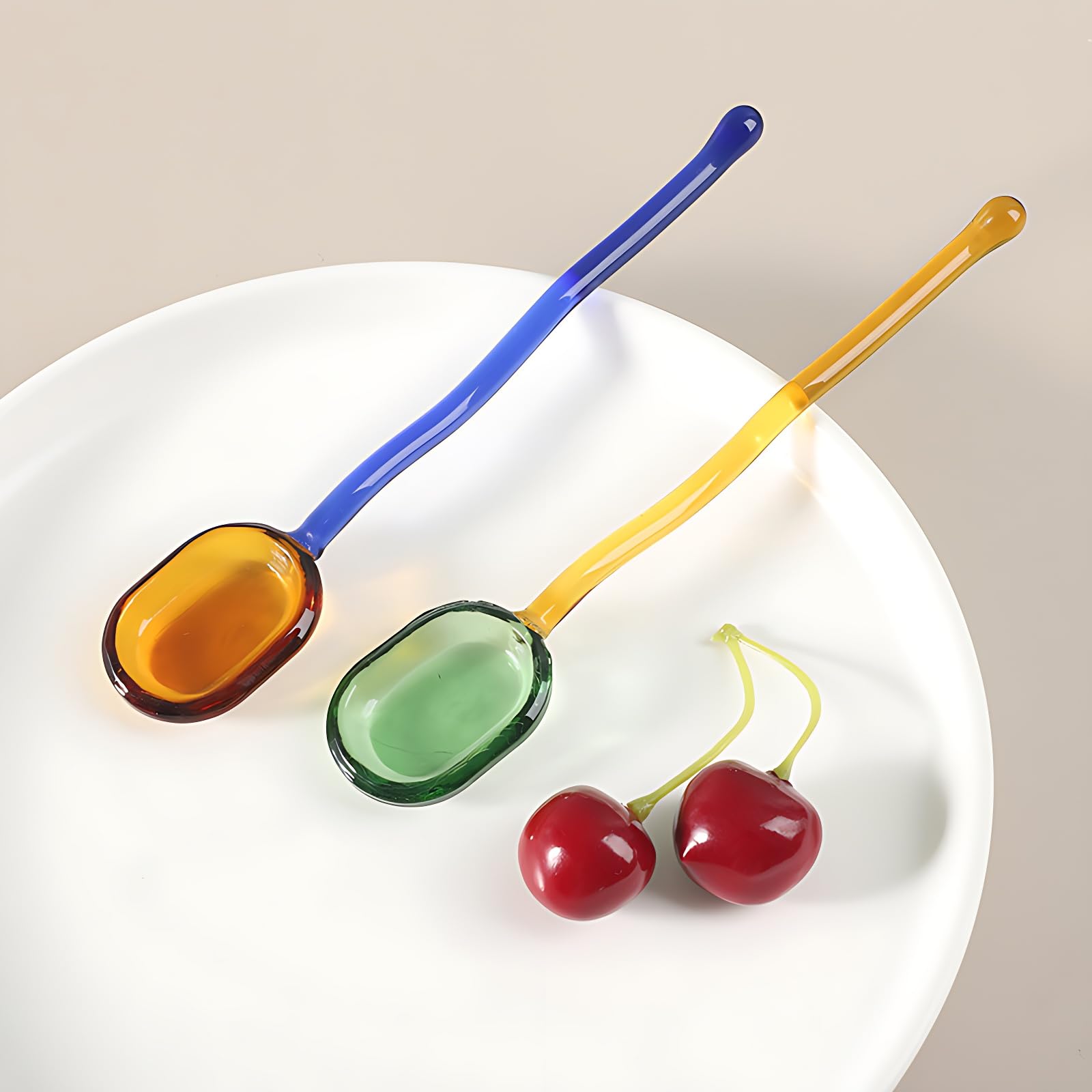 Turbokey glass spoon ideal for cocktails and mixing