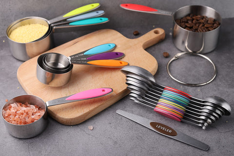 Turewin stackable design saves space and keeps utensils organized.