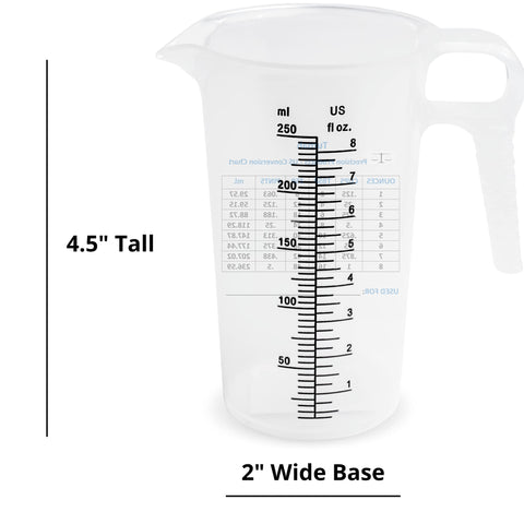 Turnah multi-use 8oz pitcher suitable for kitchen and hobby tasks