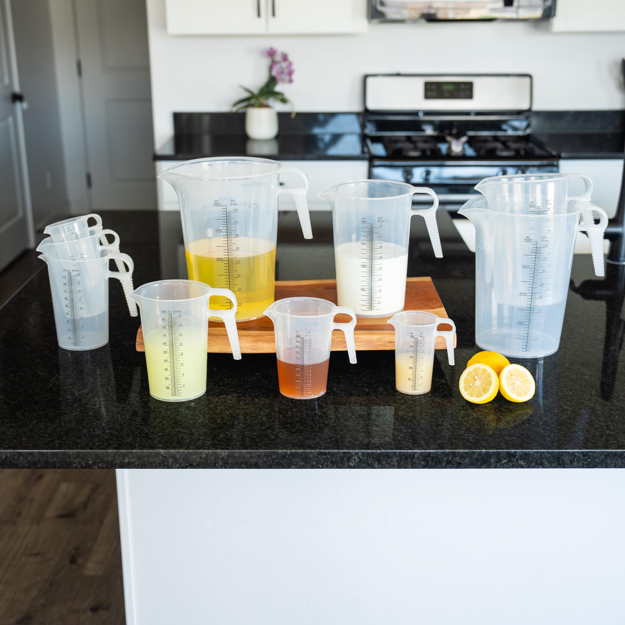 Turnah One Gallon Pitcher durable, food-grade polypropylene for long-lasting use.