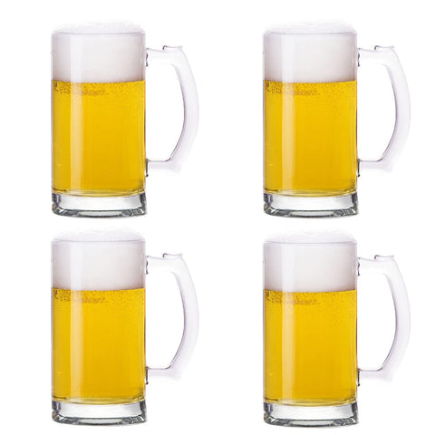 TUSAPAM 16oz beer mug with handle for party-ready servings.