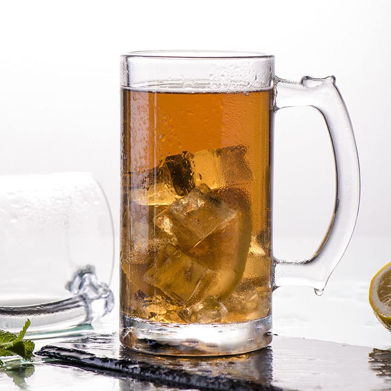 TUSAPAM traditional stein glass mug with comfortable grip.