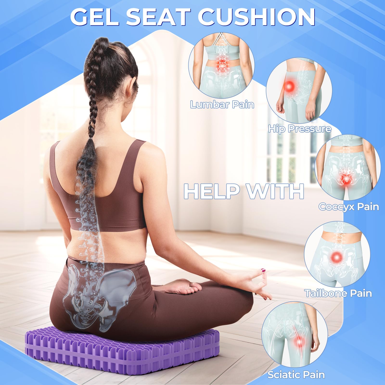 TushGuard office chair setup demonstrating versatile use and comfort