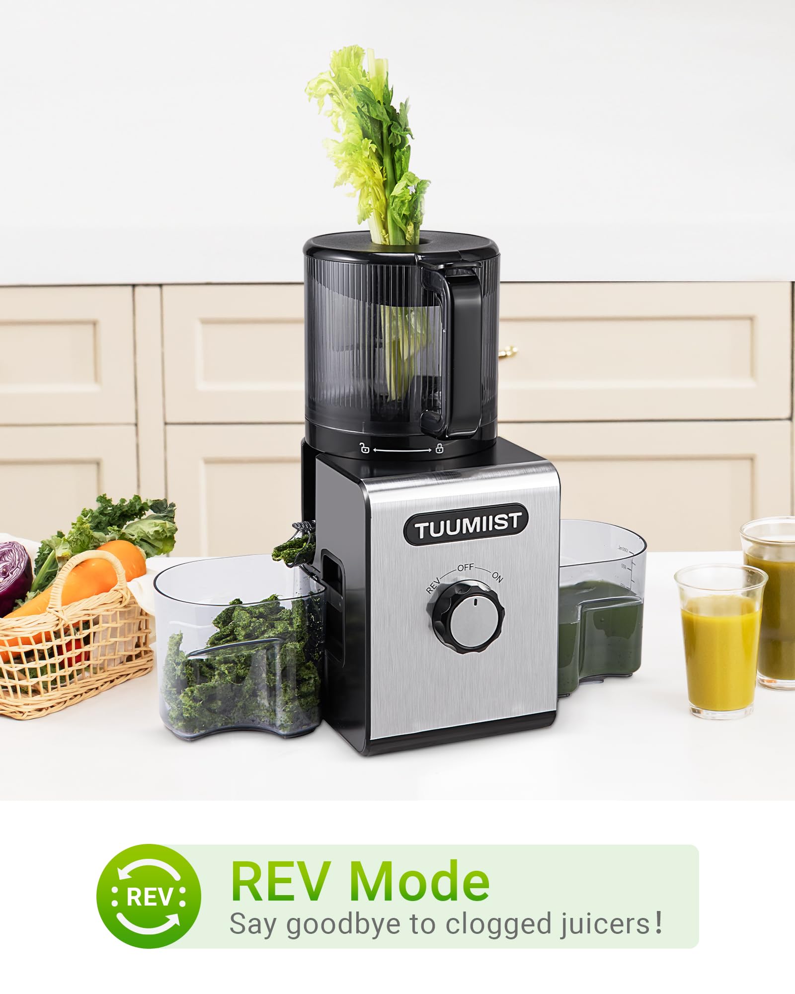 TUUMIIST juicer delivers high juice yield with minimal waste