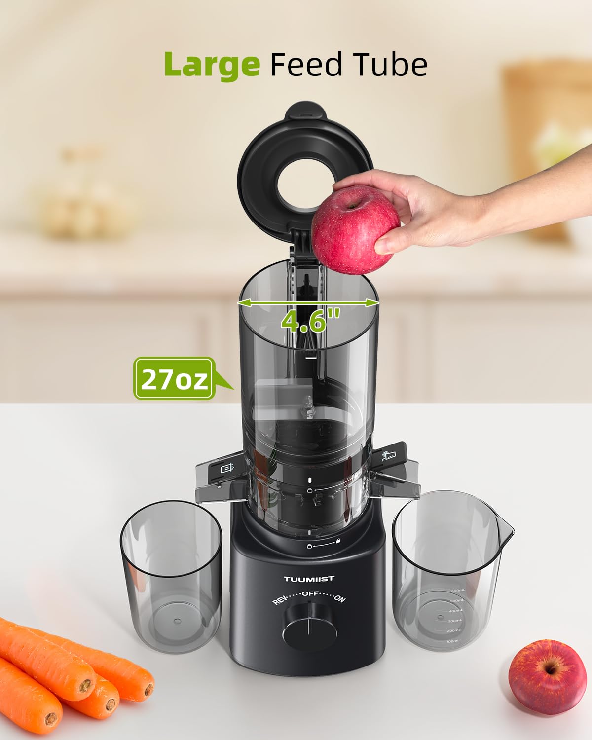 TUUMIIST juicer easy clean assembly for quick setup and maintenance