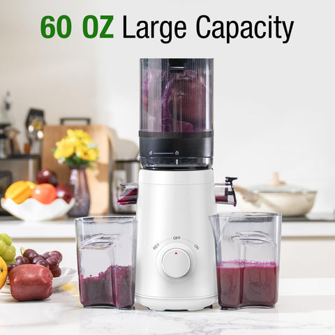 TUUMIIST juicer delivers high juice yield with slow-speed extraction.