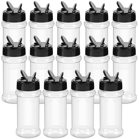 TUZAZO 3 oz spice bottle with clear body for quick identification