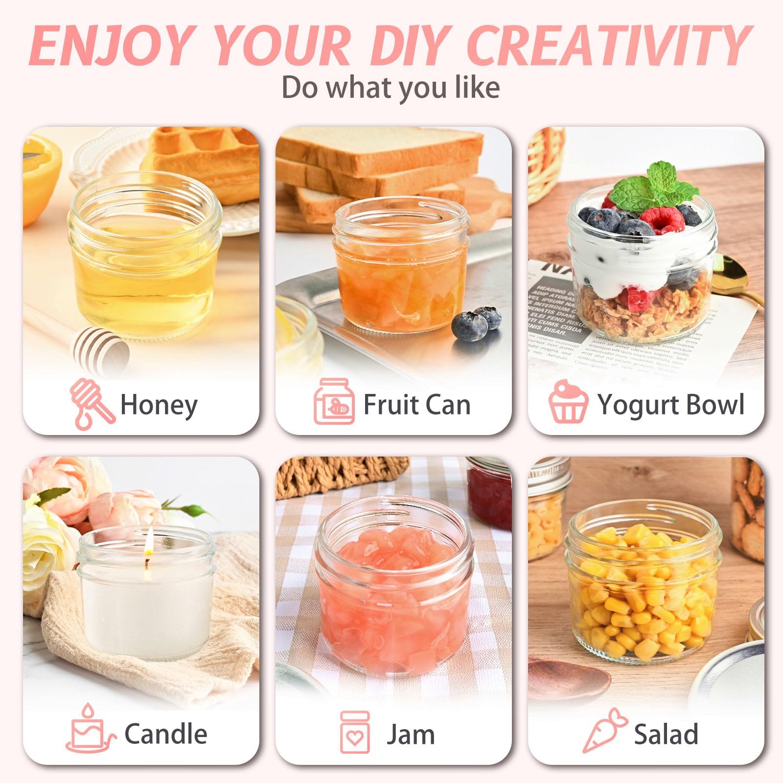 TUZAZO jar pack contents including lids, labels, and rope for gifting