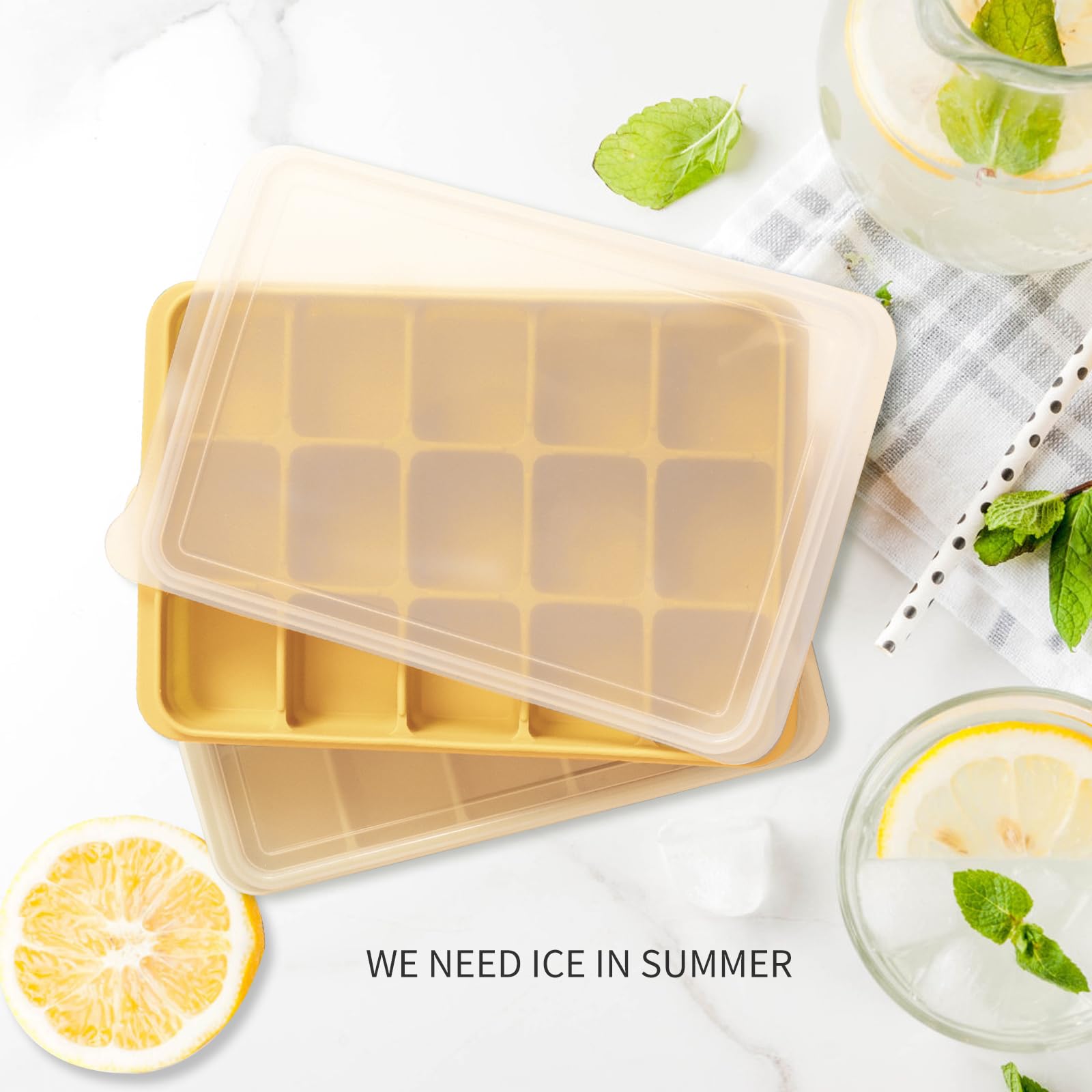 Tvmania flexible silicone trays showing bottom push release feature for perfect cubes