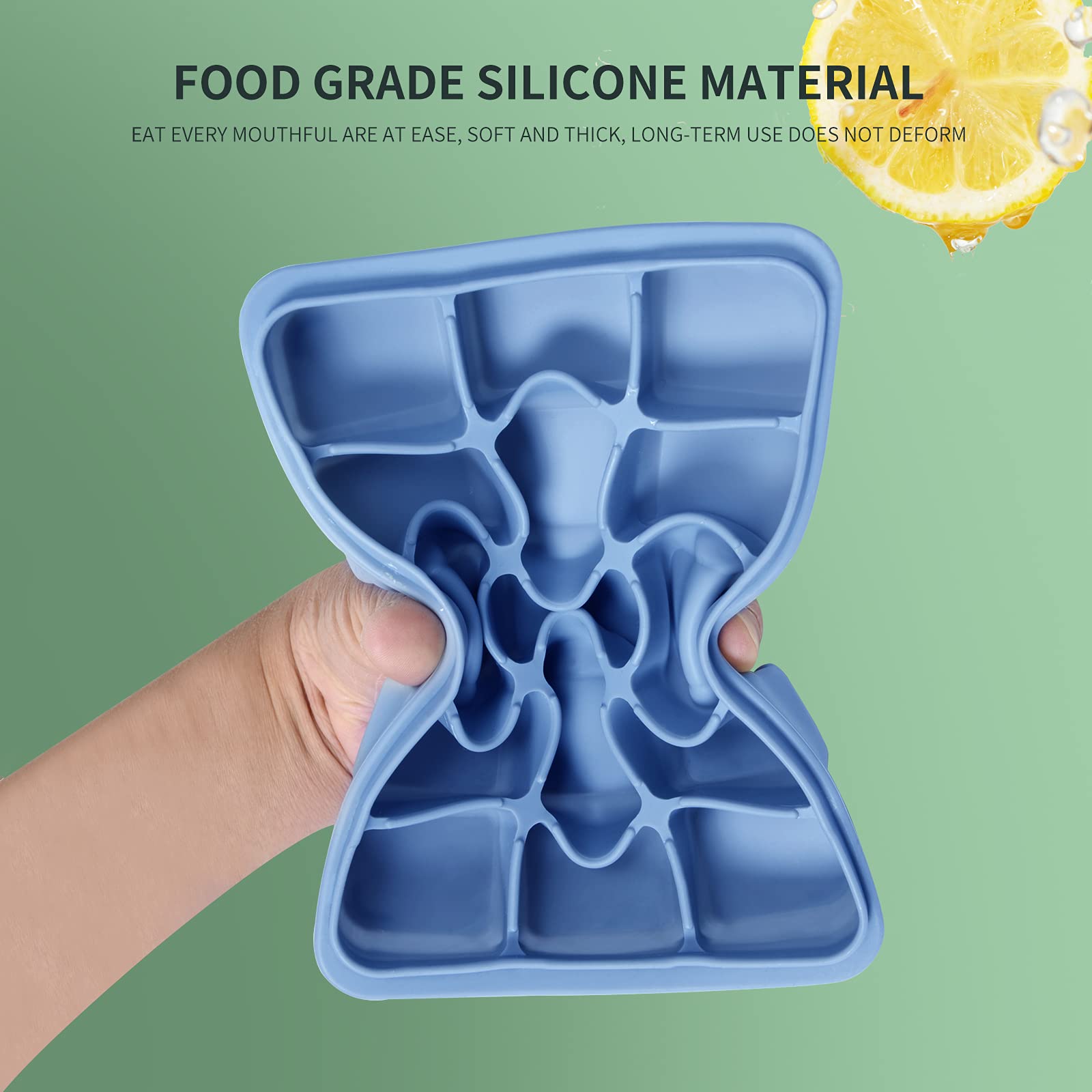 Tvmania easy-release ice cubes simplify quick serving.