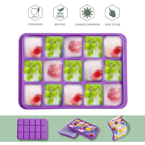 Tvmania easy-release ice cubes popping out smoothly for beverages.