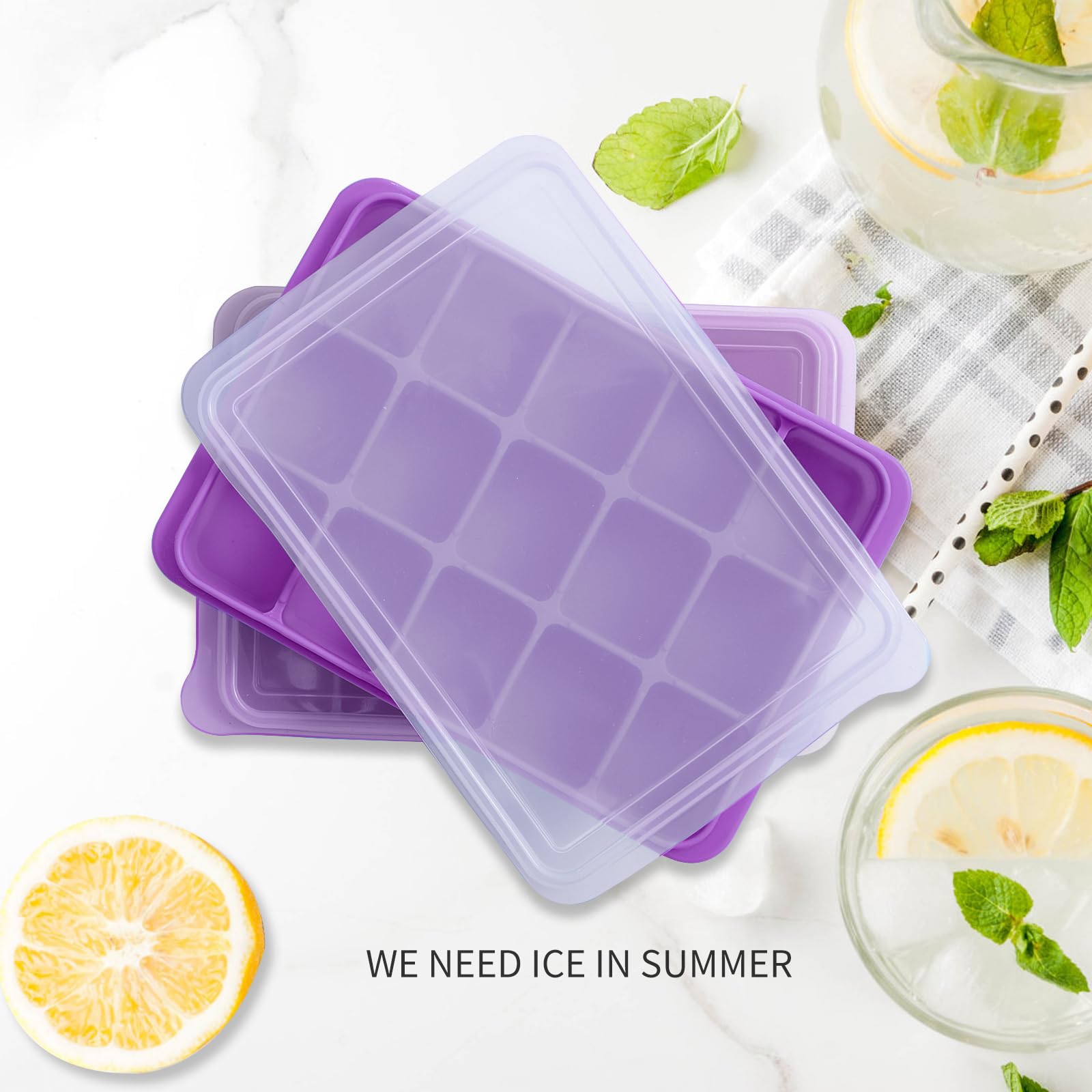 Tvmania flexible silicone ice molds offering easy release and durable reuse.