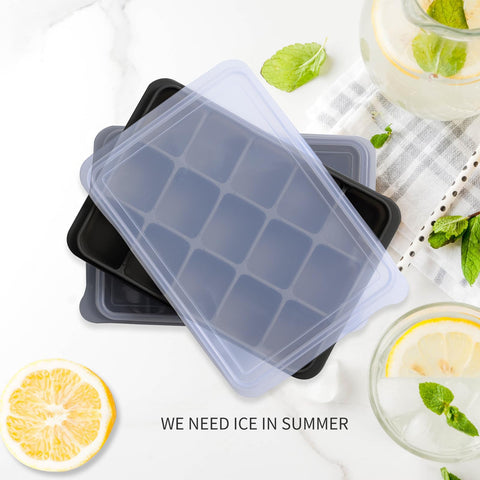 Tvmania Ice Cube Trays with removable lid keeps contents fresh in the freezer.