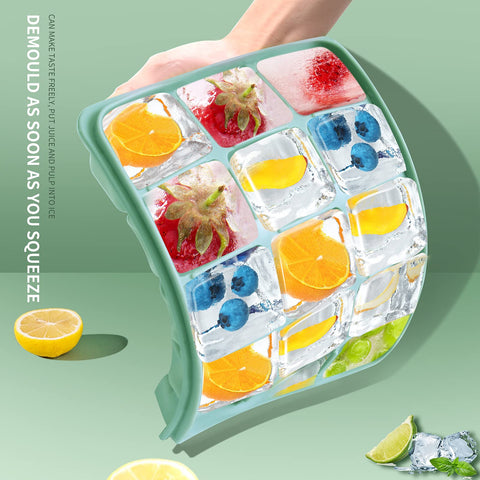 Tvmania ice cubes sized 1.5 by 1.2 by 0.7 inches for perfect pours
