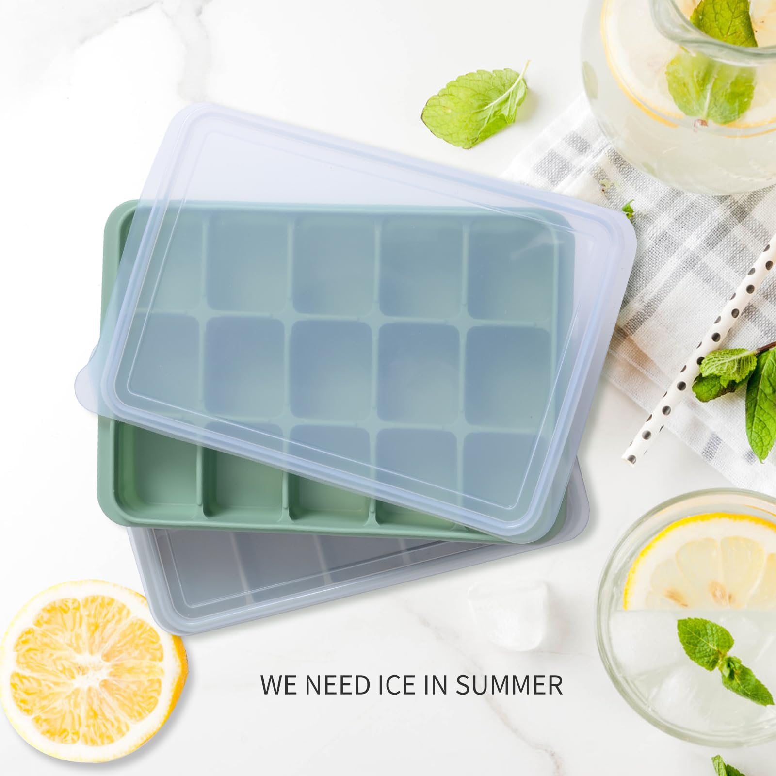 Tvmania silicone trays with easy release bottom for quick cubes