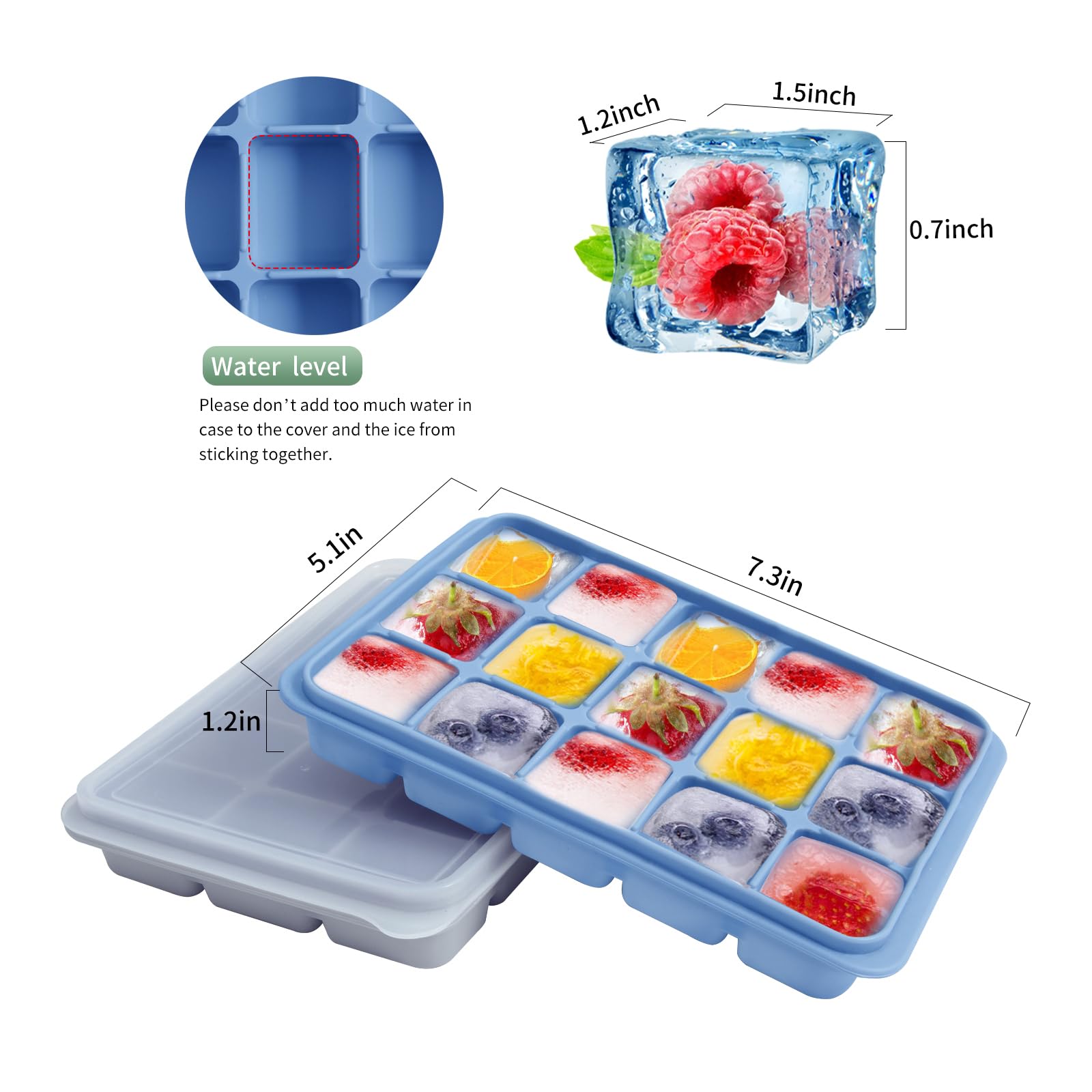 Tvmania removable lids seal in freshness in the freezer.