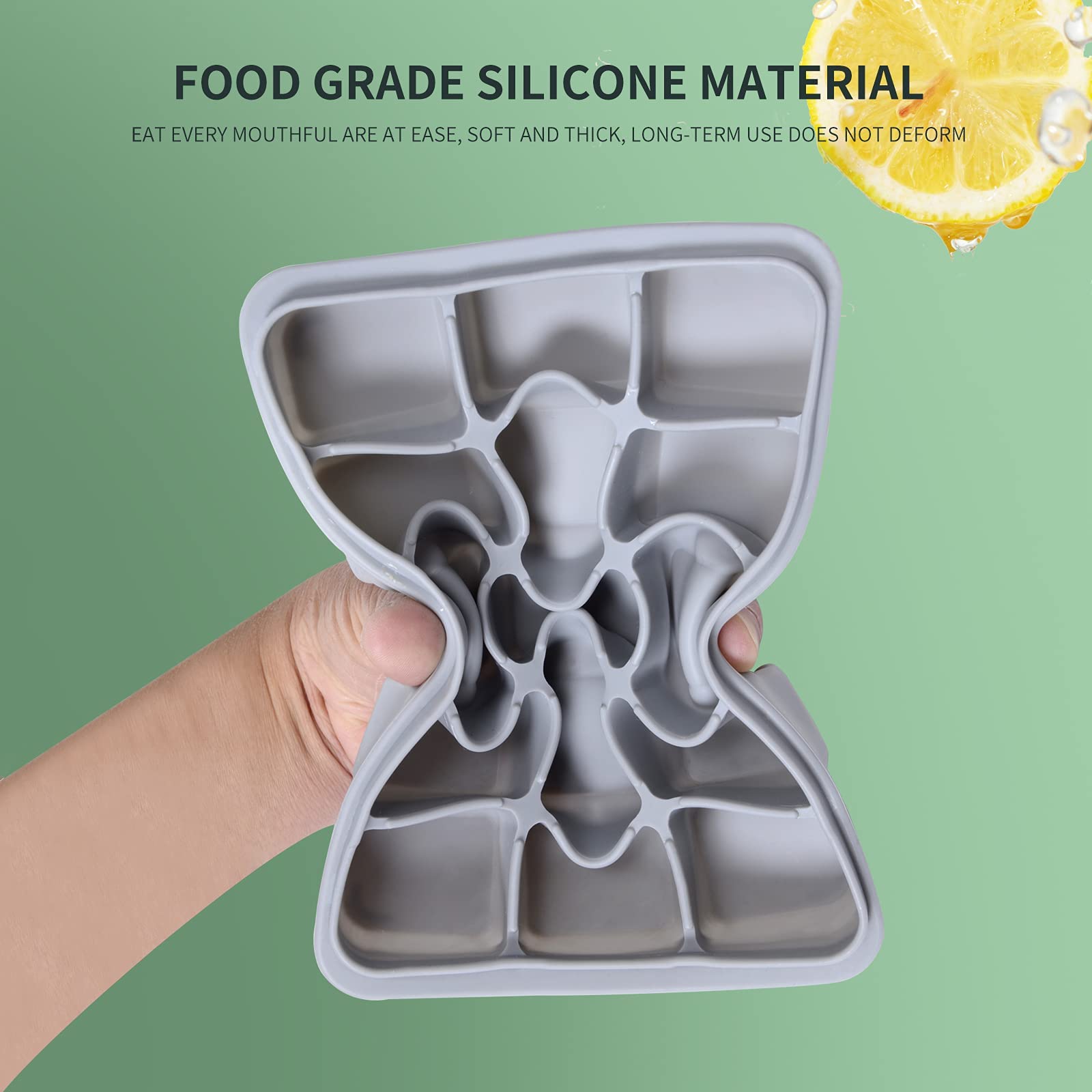 Tvmania Stackable design saves freezer space and keeps trays organized.