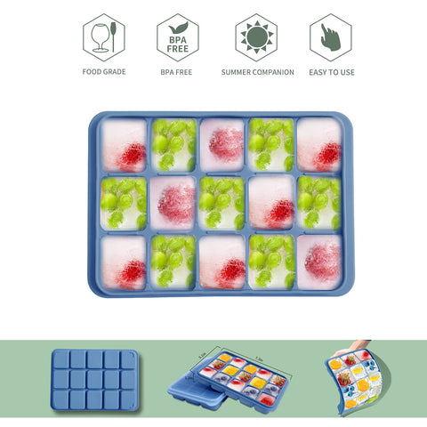 Tvmania stackable ice trays save freezer space and organize batches.