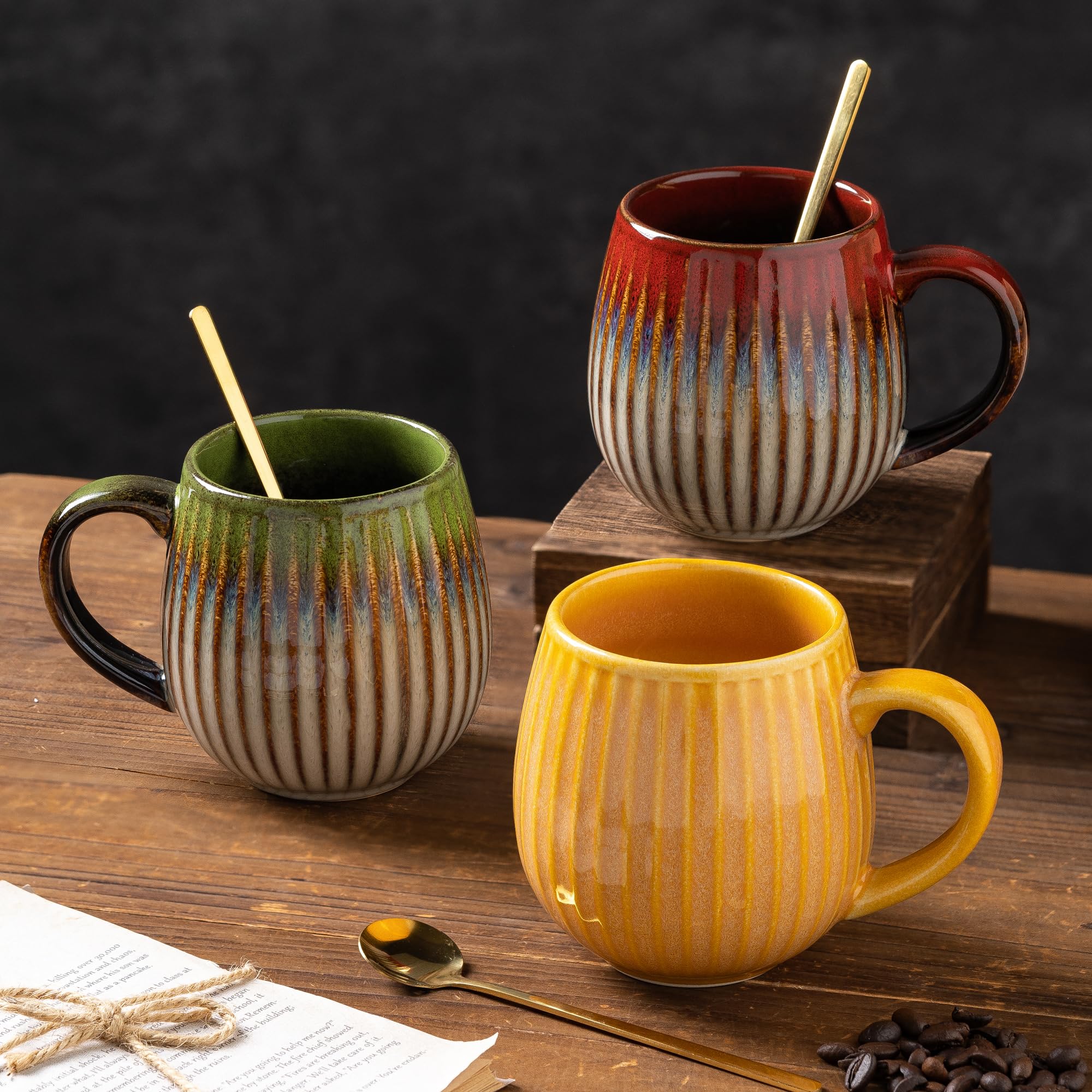 Tvvtuww microwave and dishwasher safe mug for easy cleanup.