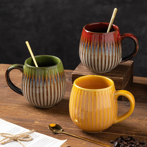 Tvvtuww microwave and dishwasher safe mug for easy cleanup.