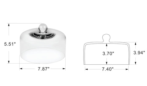 twakutwaku cake cover lid glass dome with easy-grip for quick serving.
